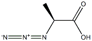 [S,(-)]-2-Azidopropanoic acid 结构式