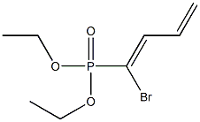 [(1Z)-1-Bromo-1,3-butadienyl]phosphonic acid diethyl ester 结构式