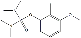 Bis(dimethylamino)(2-methyl-3-methoxyphenoxy)phosphine oxide 结构式