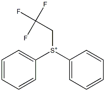 Diphenyl(2,2,2-trifluoroethyl)sulfonium 结构式