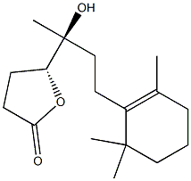 (5R)-4,5-Dihydro-5-[(1S)-1-hydroxy-1-methyl-3-(2,6,6-trimethyl-1-cyclohexen-1-yl)propyl]-2(3H)-furanone 结构式