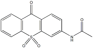 3-Acetylamino-9-oxo-9H-thioxanthene 10,10-dioxide 结构式
