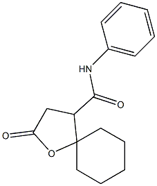 N-Phenyl-2-oxo-1-oxaspiro[4.5]decane-4-carboxamide 结构式