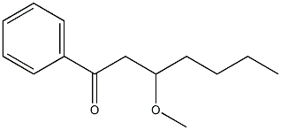3-Methoxy-1-phenyl-1-heptanone 结构式