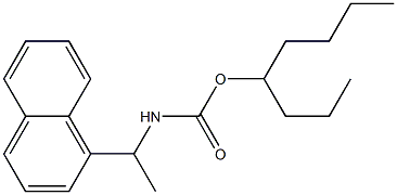 N-[1-(1-Naphtyl)ethyl]carbamic acid (1-propylpentyl) ester 结构式