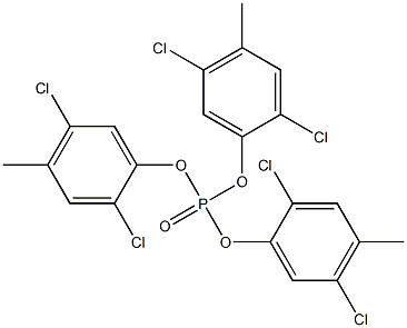 Phosphoric acid tris(2,5-dichloro-4-methylphenyl) ester 结构式