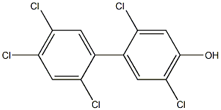 2,2',4,5,5'-Pentachlorobiphenyl-4'-ol 结构式