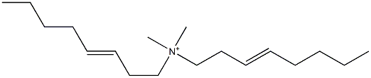 N,N-Dimethyl-N,N-di(3-octenyl)aminium 结构式