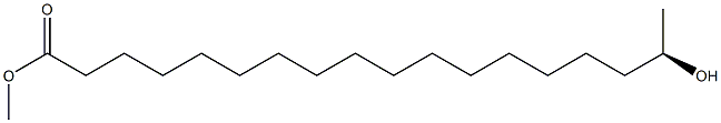 [R,(-)]-17-Hydroxystearic acid methyl ester 结构式
