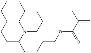 Methacrylic acid 5-(dipropylamino)decyl ester 结构式