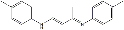 1-(4-Methylphenylamino)-3-(4-methylphenylimino)-1-butene 结构式