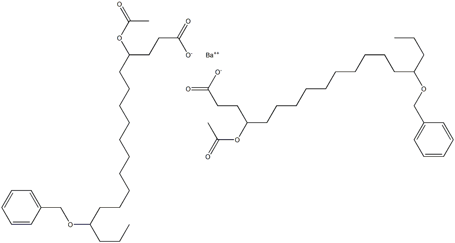 Bis(15-benzyloxy-4-acetyloxystearic acid)barium salt 结构式