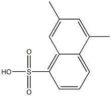 5,7-Dimethyl-1-naphthalenesulfonic acid 结构式