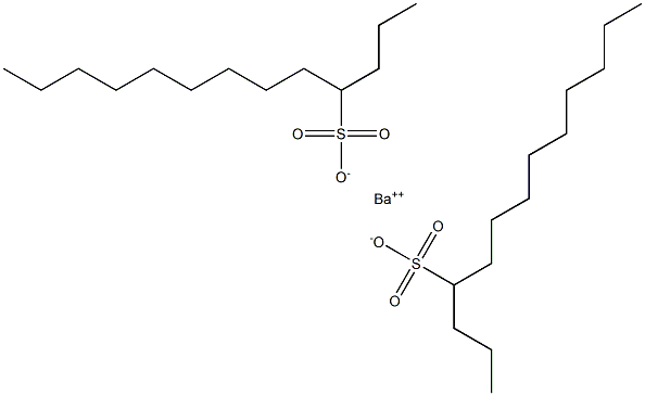 Bis(tridecane-4-sulfonic acid)barium salt 结构式