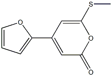 4-(2-Furyl)-6-(methylthio)-2-pyrone 结构式