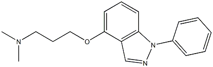 1-Phenyl-4-[3-(dimethylamino)propoxy]-1H-indazole 结构式