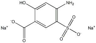 4-Amino-5-sulfosalicylic acid disodium salt 结构式