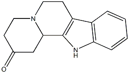 3,4,6,7,12,12b-Hexahydroindolo[2,3-a]quinolizin-2(1H)-one 结构式