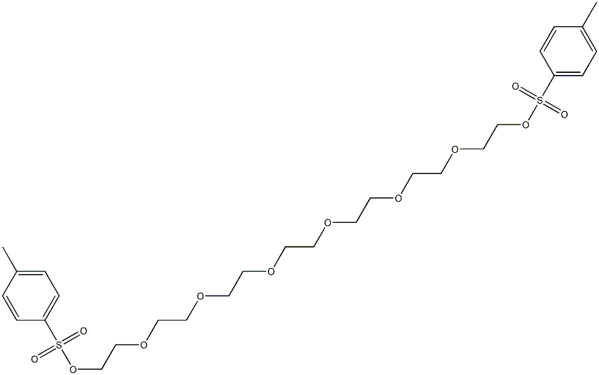 Bis(p-toluenesulfonic acid)ethylenebis(oxyethyleneoxyethyleneoxyethylene) ester 结构式