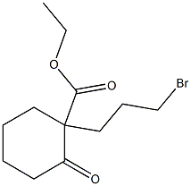 1-(3-Bromopropyl)-2-oxocyclohexanecarboxylic acid ethyl ester 结构式