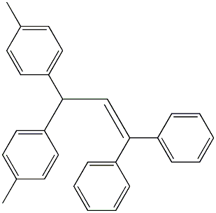 1,1-Bis(4-methylphenyl)-3,3-diphenyl-2-propene 结构式