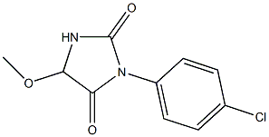 5-Methoxy-3-(4-chlorophenyl)imidazolidine-2,4-dione 结构式