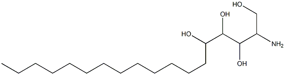 2-Aminooctadecane-1,3,4,5-tetrol 结构式