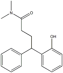 N,N-Dimethyl-4-(2-hydroxyphenyl)-4-phenylbutyramide 结构式