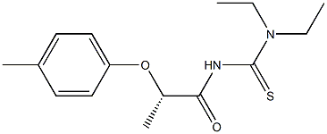 (-)-1,1-Diethyl-3-[(S)-2-(p-tolyloxy)propionyl]thiourea 结构式