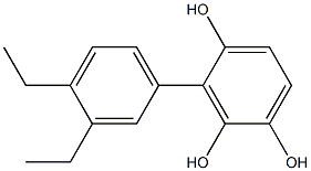 3-(3,4-Diethylphenyl)benzene-1,2,4-triol 结构式