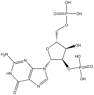 Guanosine 2',5'-bisphosphoric acid 结构式