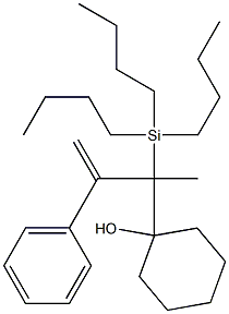 1-[1-(Tributylsilyl)methyl-2-phenyl-2-propenyl]cyclohexanol 结构式