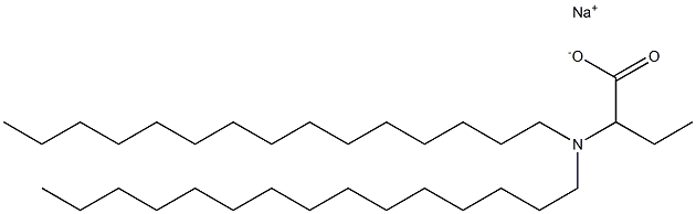 2-(Dipentadecylamino)butyric acid sodium salt 结构式