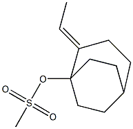 Methanesulfonic acid (E)-2-ethylidenebicyclo[3.2.2]nonan-1-yl ester 结构式