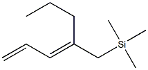 [(2E)-2-Propyl-2,4-pentadienyl]trimethylsilane 结构式