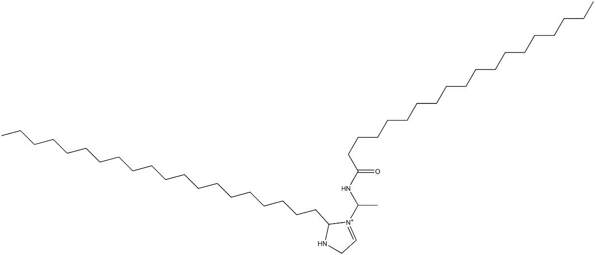 2-Icosyl-3-[1-(nonadecanoylamino)ethyl]-3-imidazoline-3-ium 结构式