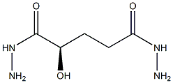 [R,(+)]-2-Hydroxyglutaric acid dihydrazide 结构式
