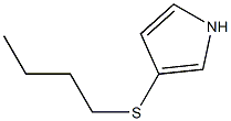 3-Butylthio-1H-pyrrole 结构式