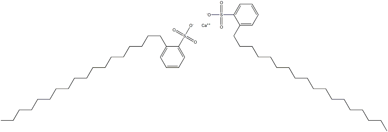 Bis(2-octadecylbenzenesulfonic acid)calcium salt 结构式