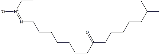 14-Methyl-1-[ethyl-ONN-azoxy]pentadecan-8-one 结构式