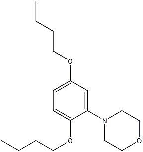 4-(2,5-Dibutoxyphenyl)morpholine 结构式