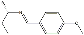 [S,(+)]-N-(p-Methoxybenzylidene)-1-methyl-1-propanamine 结构式