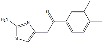 2-Amino-4-[(3,4-dimethylphenyl)carbonylmethyl]thiazole 结构式