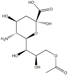 9-O-Acetylneuraminic acid 结构式