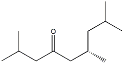 [S,(-)]-2,6,8-Trimethylnonane-4-one 结构式