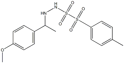 1-[1-(4-Methoxyphenyl)ethyl]-2-(tosylsulfonyl)hydrazine 结构式