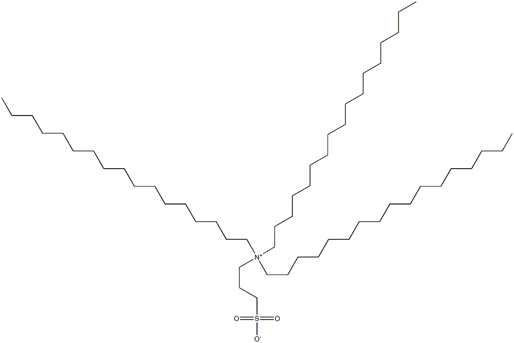 N,N-Diheptadecyl-N-(3-sulfonatopropyl)-1-heptadecanaminium 结构式