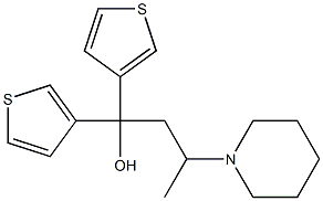 1,1-Di(3-thienyl)-3-piperidino-1-butanol 结构式