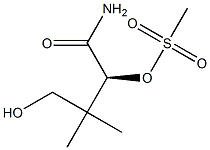 [S,(-)]-4-Hydroxy-3,3-dimethyl-2-methylsulfonyloxybutyramide 结构式