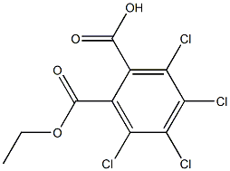 Tetrachlorophthalic acid hydrogen 1-ethyl ester 结构式